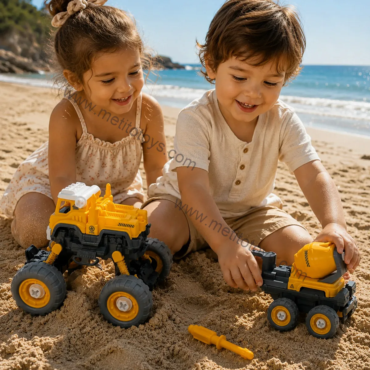 4x4 Geri Çekmeli Kamyon & Beton Mikseri 4