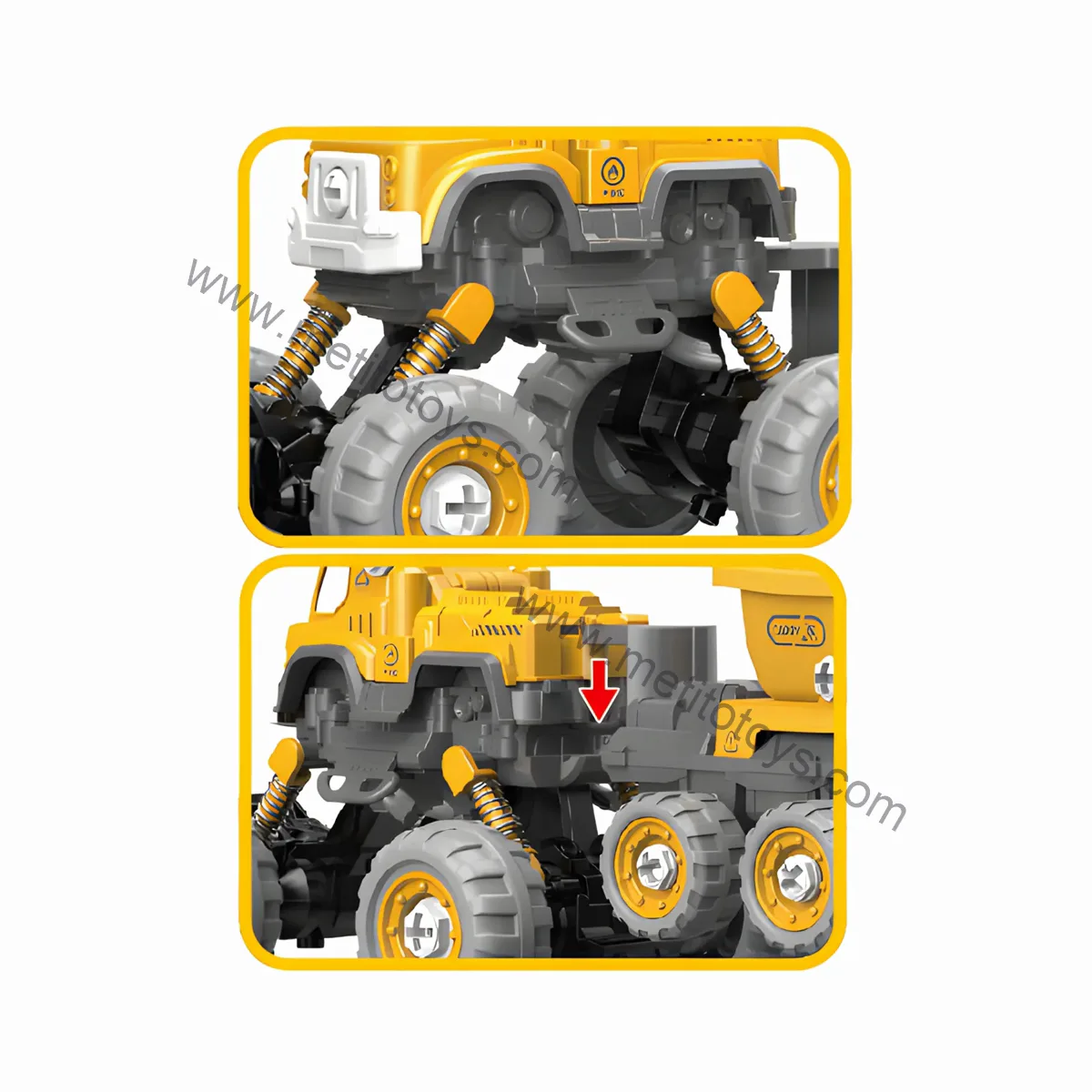 4x4 Geri Çekmeli Kamyon & Kaya Taşıma Arabası 3