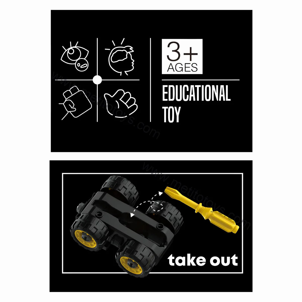 Mini Eğitici Sök & Tak Kum Kamyonu 3