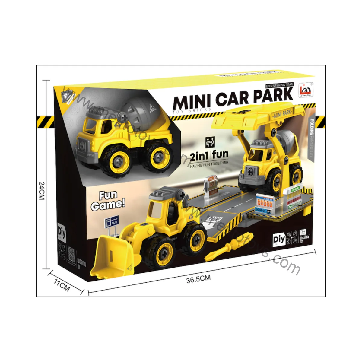 Otopark Seti — Yol Silindiri & Mikser
