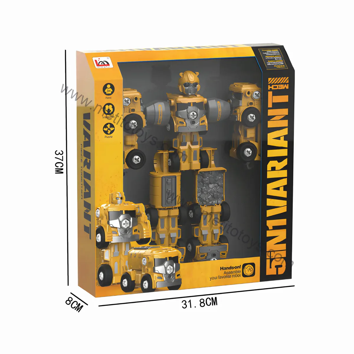 Arabaya Dönüşen Robot — 5'i 1 Arada Set
