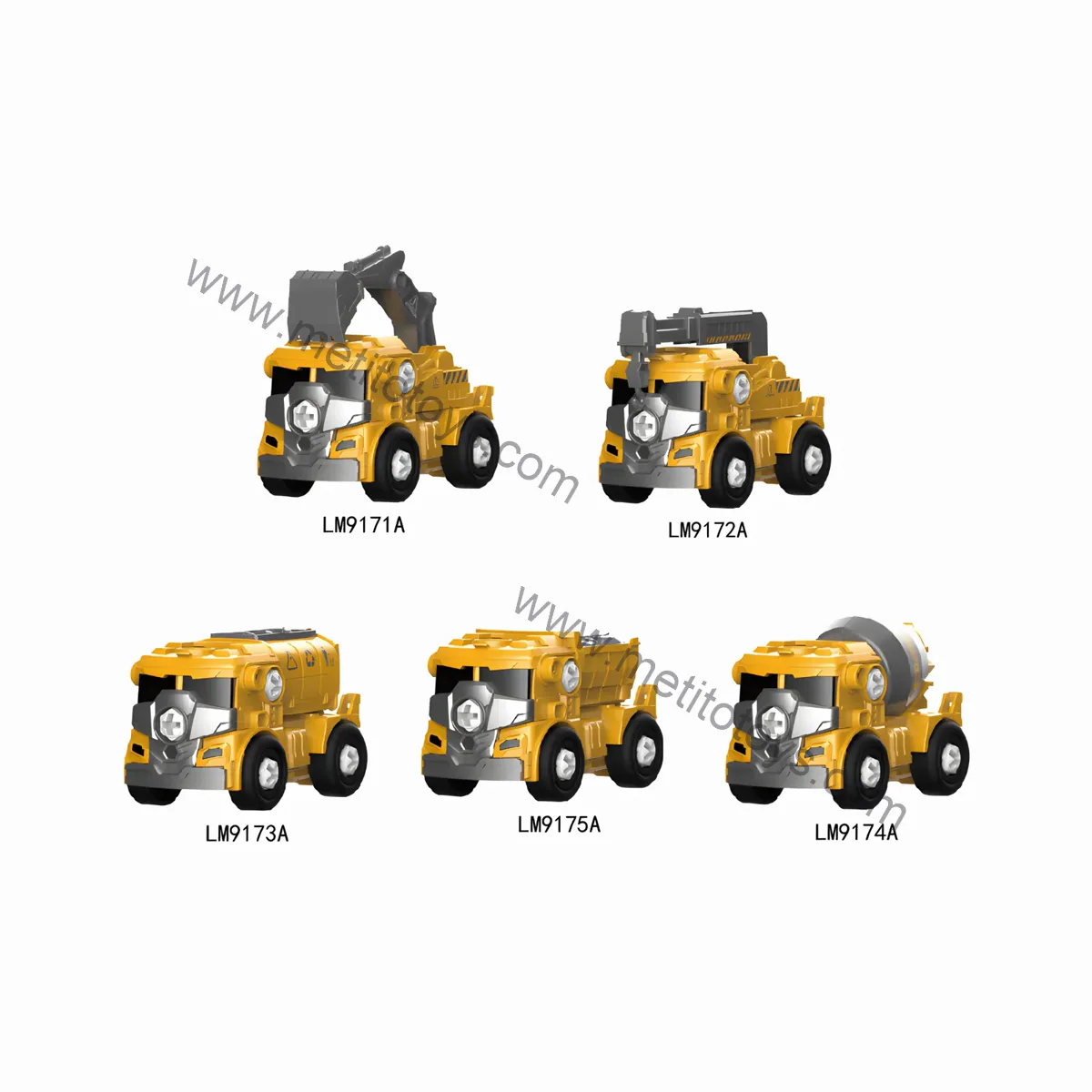 Arabaya Dönüşen Robot — 5'i 1 Arada Set 4